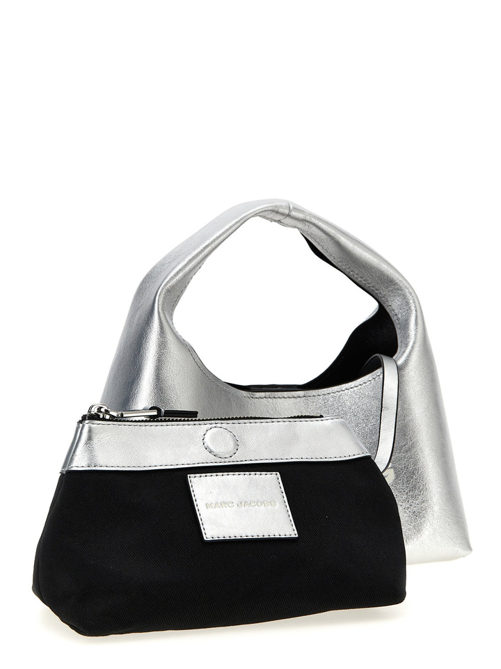 Marc Jacobs The Metallic Leather Mini Sack Bag Borse a Mano - Silver | 5c8744b75cea41b2e9a583f8e8ad474382185807