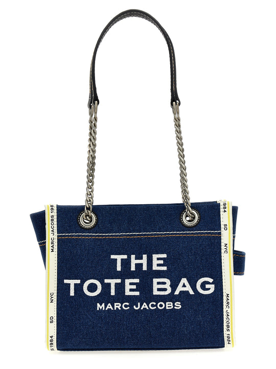 The Denim Chain Small Tote Borse A Spalla E Tracolla Blu
