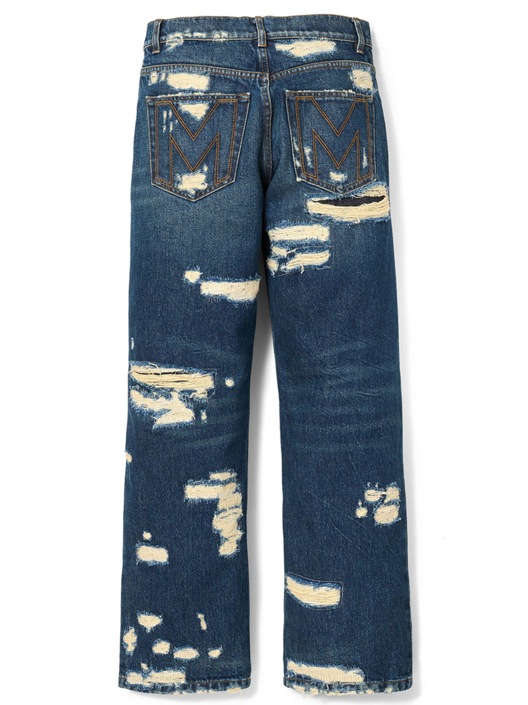 Marc Jacobs The Rip And Repair Straight Jean Jeans - Blu | 8463b685becb04cc3d16eb054c82917bd03d7c80
