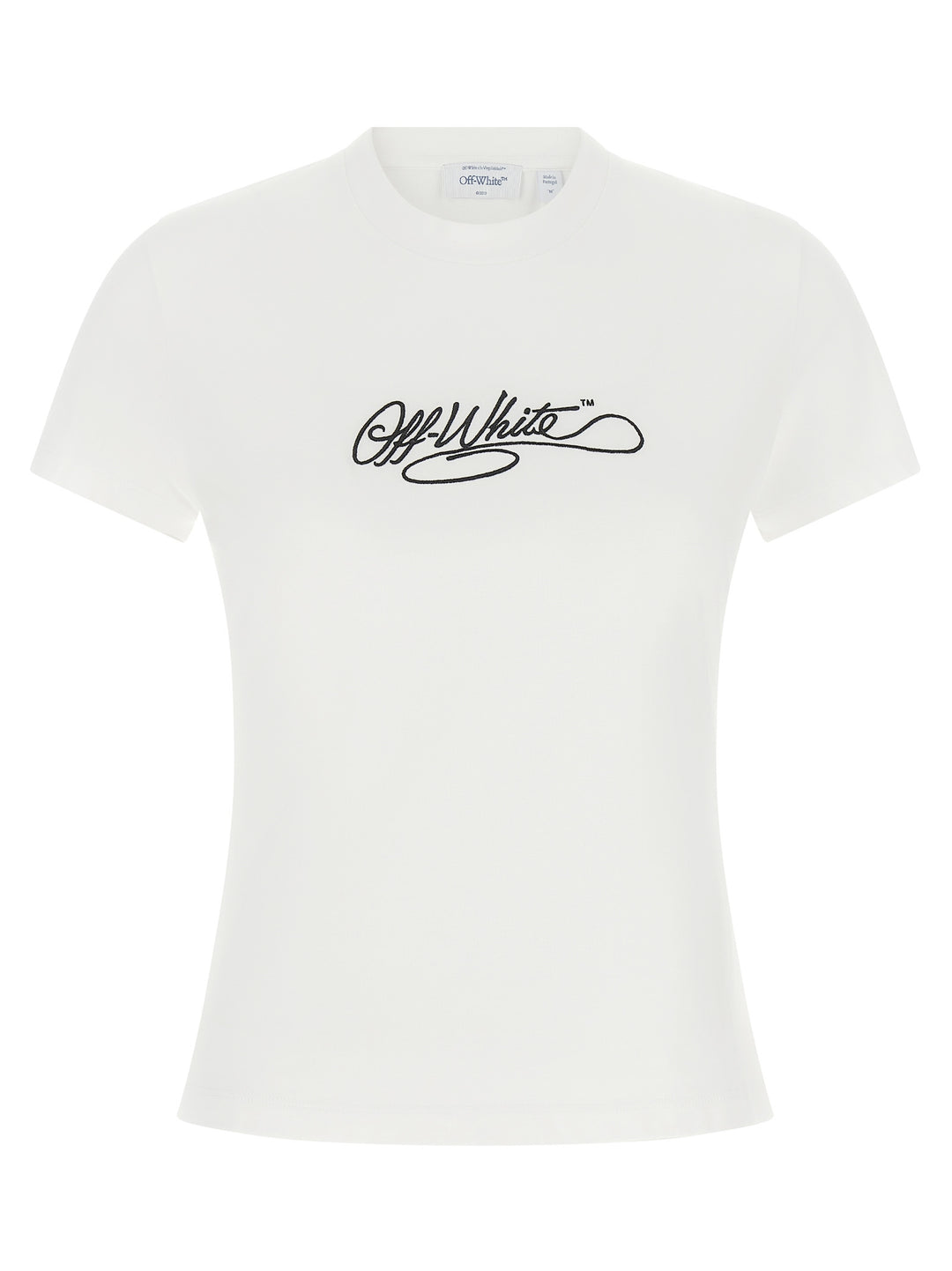 Off-White Logo Embroidery T shirt - Bianco | e86f3df168ab47ad3ee9da01ee6c7c66446027ba