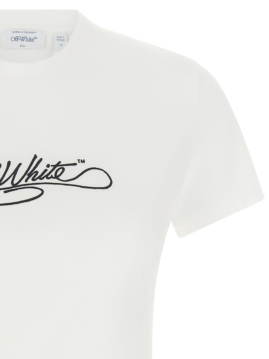 Off-White Logo Embroidery T shirt - Bianco | d7a6c515217bb46bc319f19fc842c03e3bcf0f52