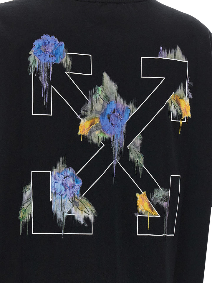 Off-White Arrow Out Flower T shirt - Nero | c9351198a20e5f95a46fb5b0c06ba1188ee219c4