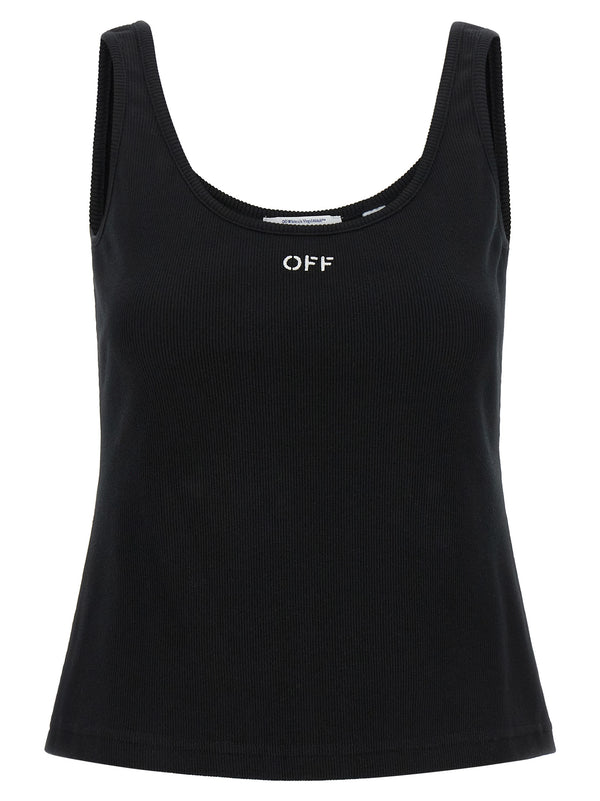 Off Stamp Top Nero