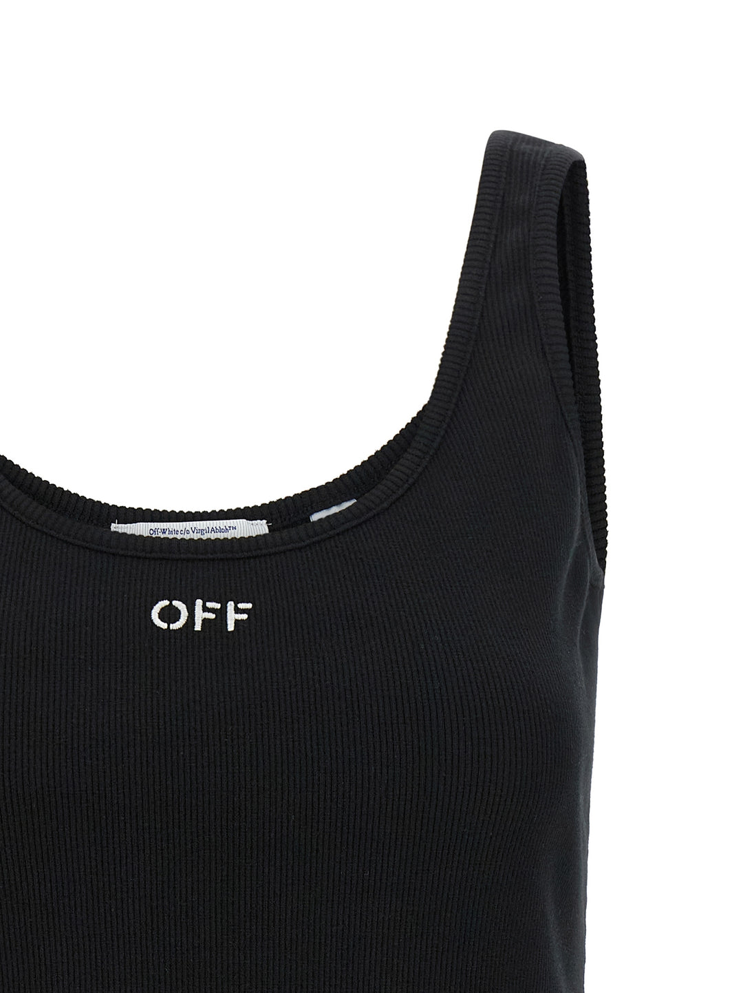 Off-White Off Stamp Top - Nero | f77ac18dc42646fd6f0c89501feeec3dff91356f