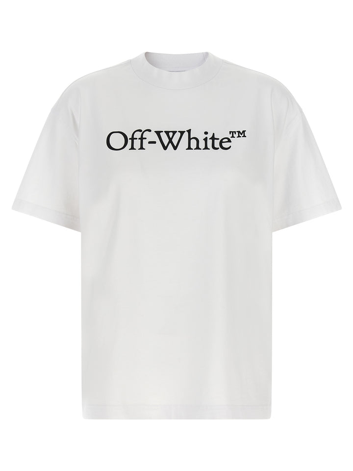 Off-White Big Logo Bookish T shirt - Bianco | 3c5d438085ec704e734fbbfde90b532c8cc71884