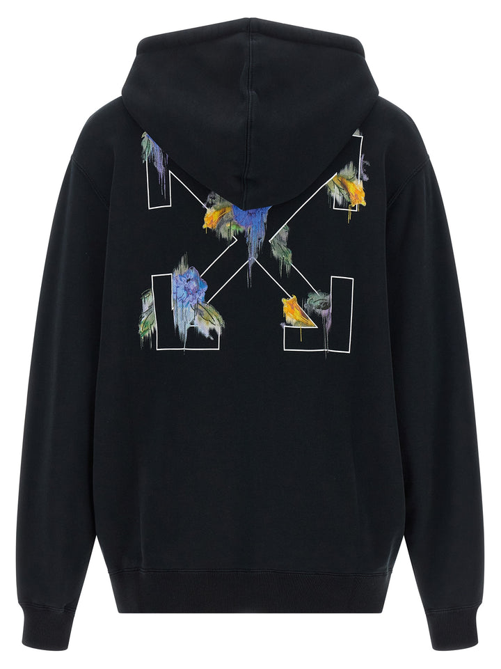 Off-White Arrow Out Flower Felpe - Nero | 536dd62d9f21f29ef09f90d4900bad2b64ef9e81