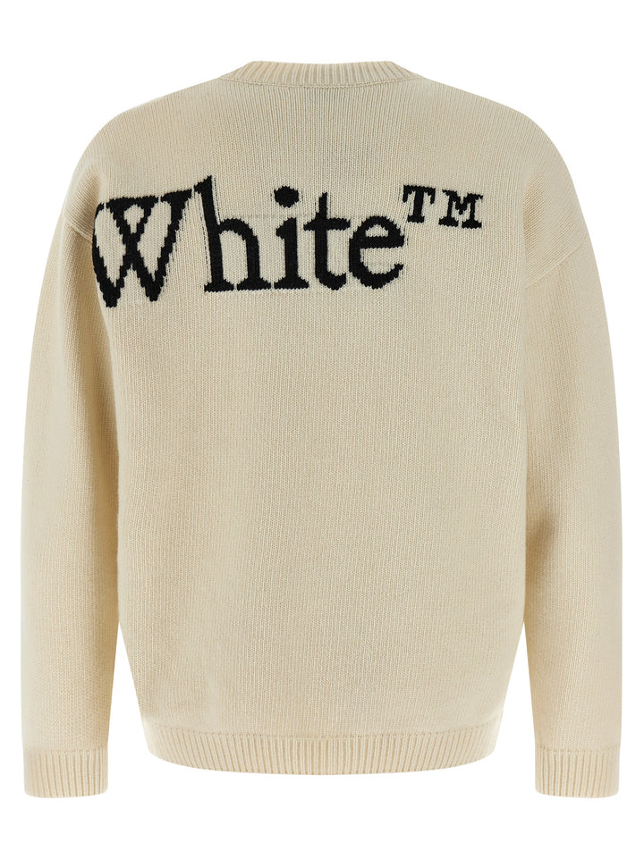 Off-White Bookish Shared Maglioni - Bianco/Nero | ca0e634f76800b5cb663773633fc5fd4a3f97be2