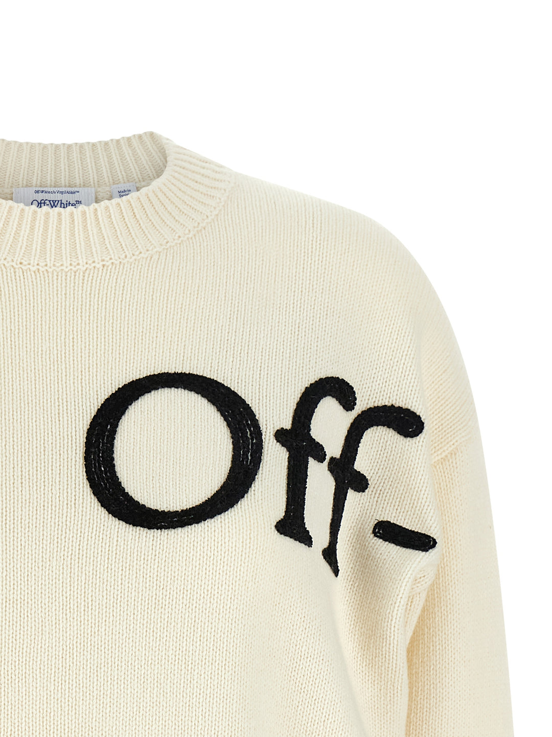 Off-White Bookish Shared Maglioni - Bianco/Nero | e1bcab48799da7b1d729590b147a7990ac10df63