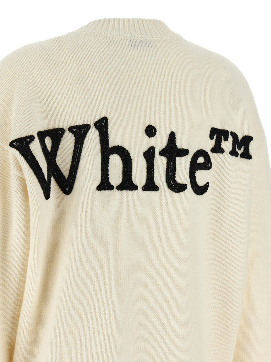 Off-White Bookish Shared Maglioni - Bianco/Nero | d7334d11623d047f3b88d6a6d41ad84b3b950e30