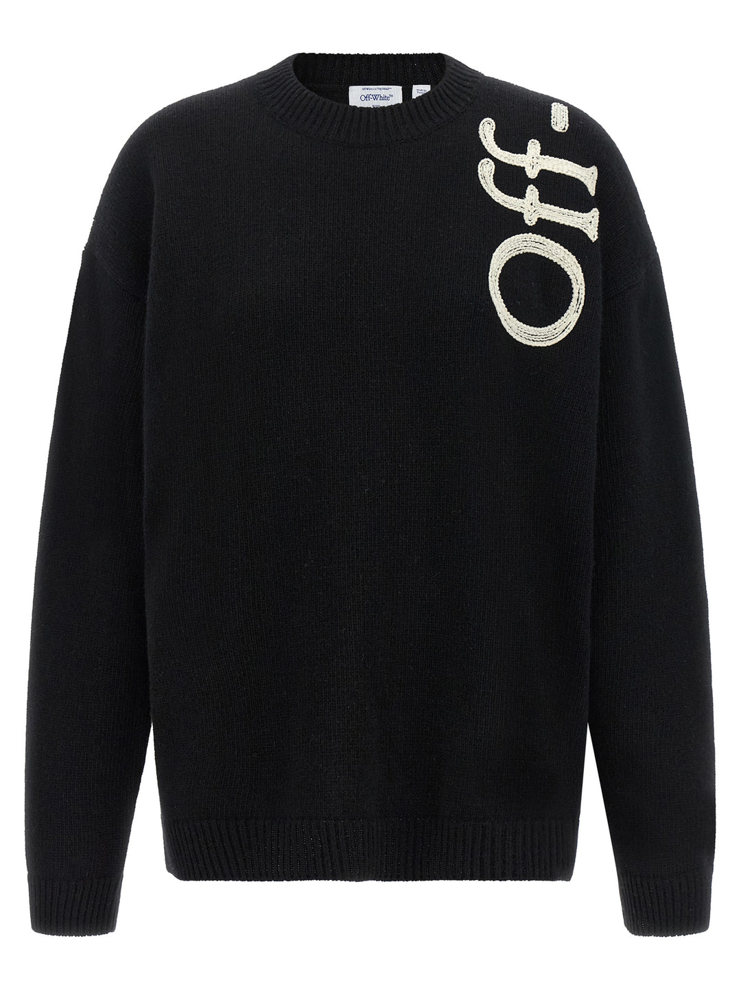 Off-White Vertical Bookish Maglioni - Bianco/Nero | 59298783c4f68e0eedf84c9ff01b4479e10f403a