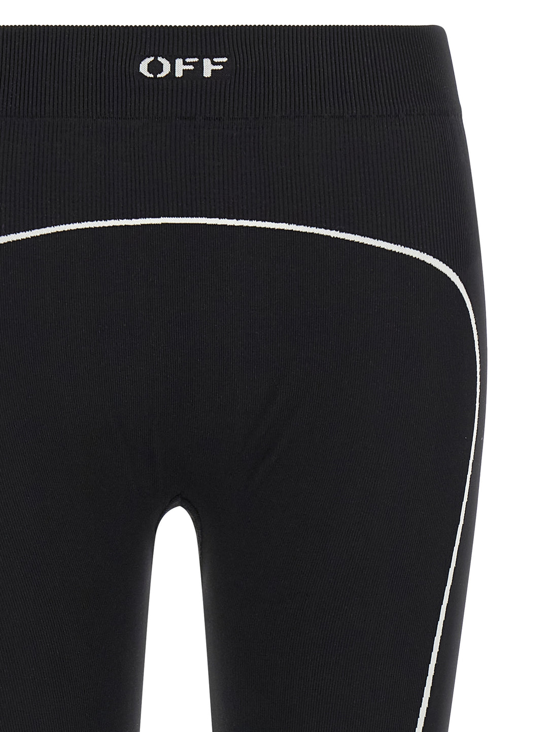 Off-White Off Stamp Leggings - Nero | 22126932a116ff87a543f09e2551028622b26006