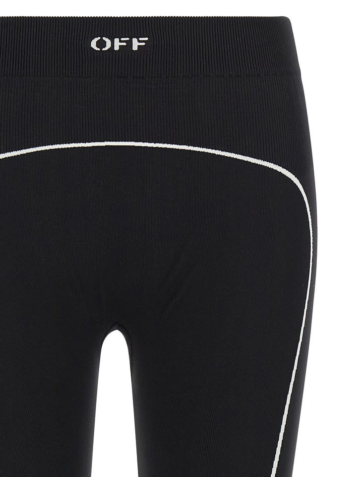 Off-White Off Stamp Leggings - Nero | 22126932a116ff87a543f09e2551028622b26006