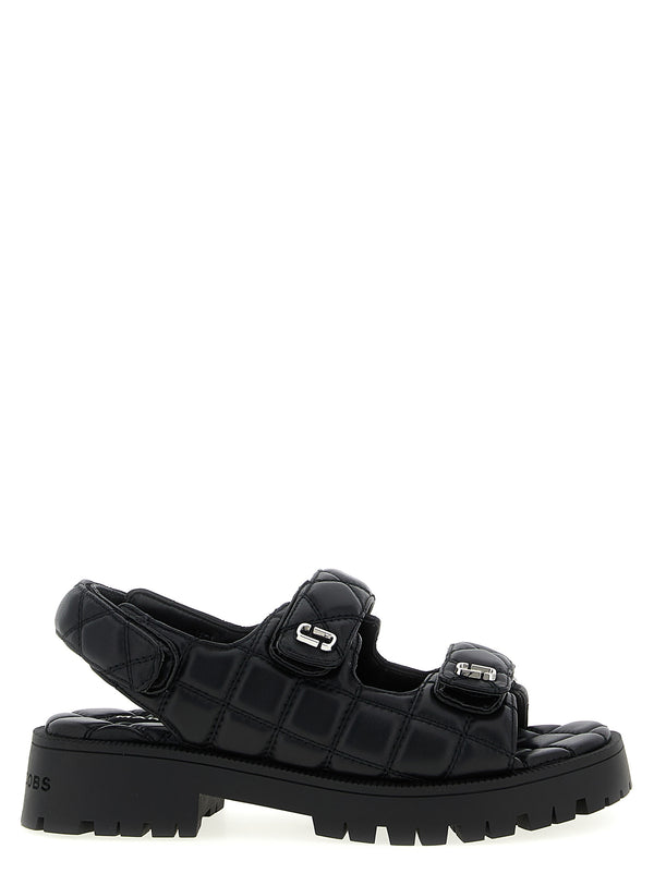 The Quilted Sunny Sandals Black