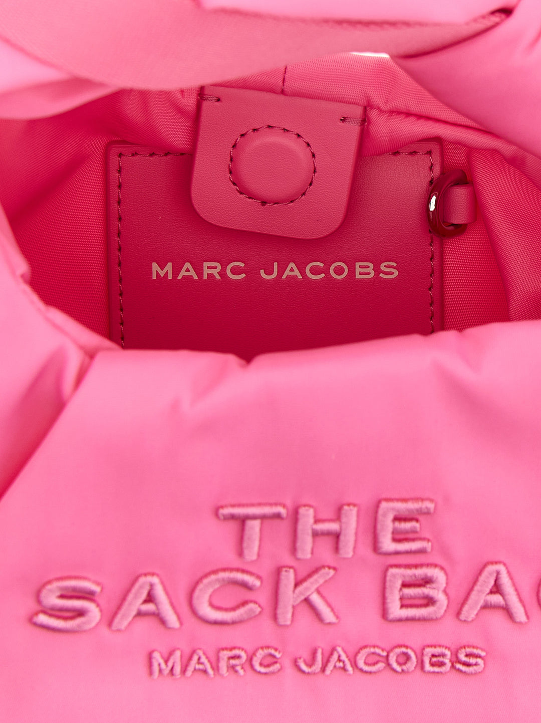 Marc Jacobs The Bow Nylon Mini Sack Borse a Mano - Rosa | f926c1af78d88e80bd57a9ce0dff1a263e8a02d9