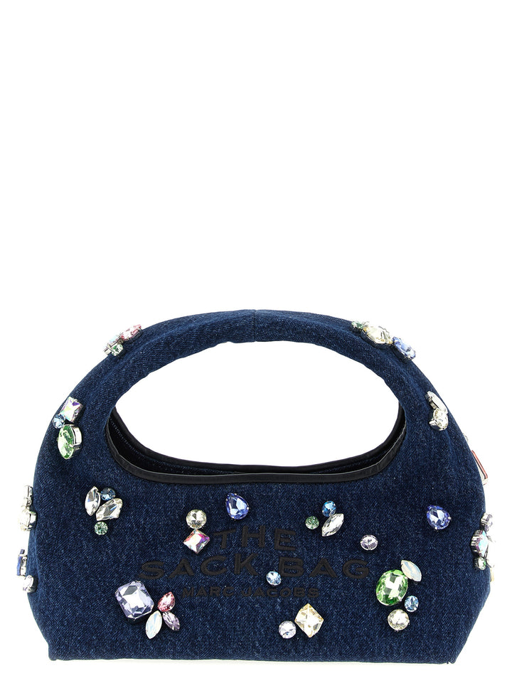 Marc Jacobs The Gem Denim Mini Sack Borse a Mano - Blu | 2816186d9e19471ec0847de34311df7905148eb2