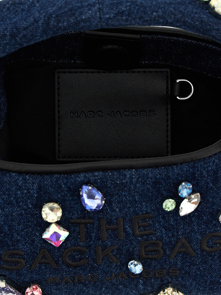 Marc Jacobs The Gem Denim Mini Sack Borse a Mano - Blu | 2a0ba14af9b8613e7c021873bfb9201c95304129