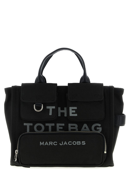 The Cargo Canvas Medium Tote Borse A Mano Nero