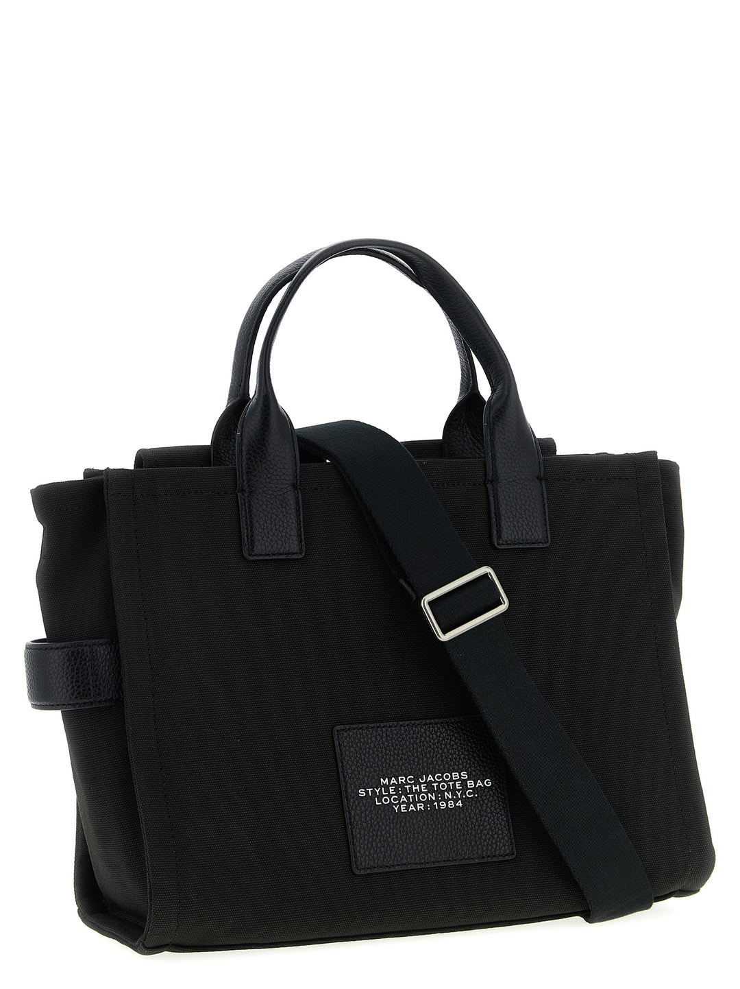 Marc Jacobs The Cargo Canvas Medium Tote Borse a Mano - Nero | e4e3137090560c3a908636f57a70020dc7eb54e6