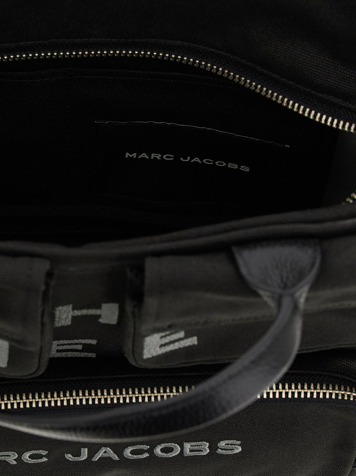 Marc Jacobs The Cargo Canvas Medium Tote Borse a Mano - Nero | da8ba2cf6a78d4a08c79f6e5f156d84f7cfb3ab4