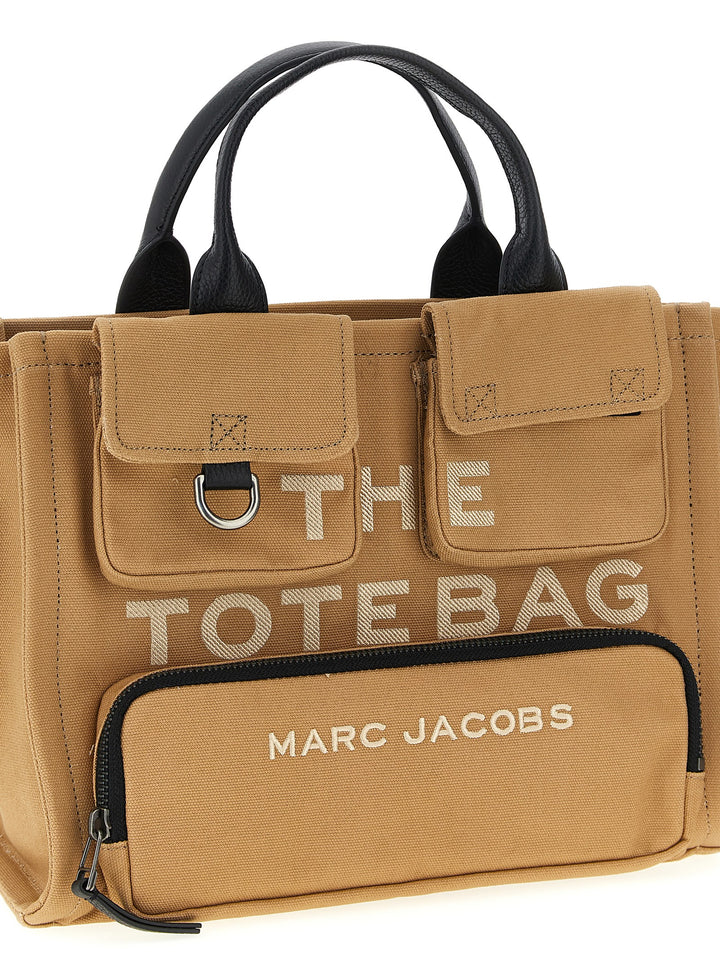 Marc Jacobs The Cargo Canvas Medium Tote Borse a Mano - Marrone | c0a6f400413d4f3c1193004d85785b1b25d3070e