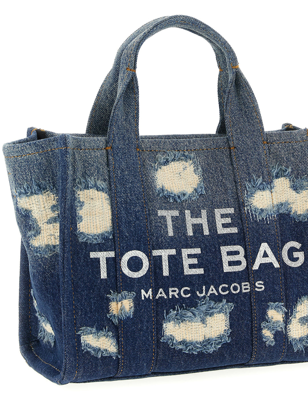 Marc Jacobs The Rip And Repair Denim Small Tote Tote - Blu | ca4764482595a833a2effe8e8420627ebeb359d0