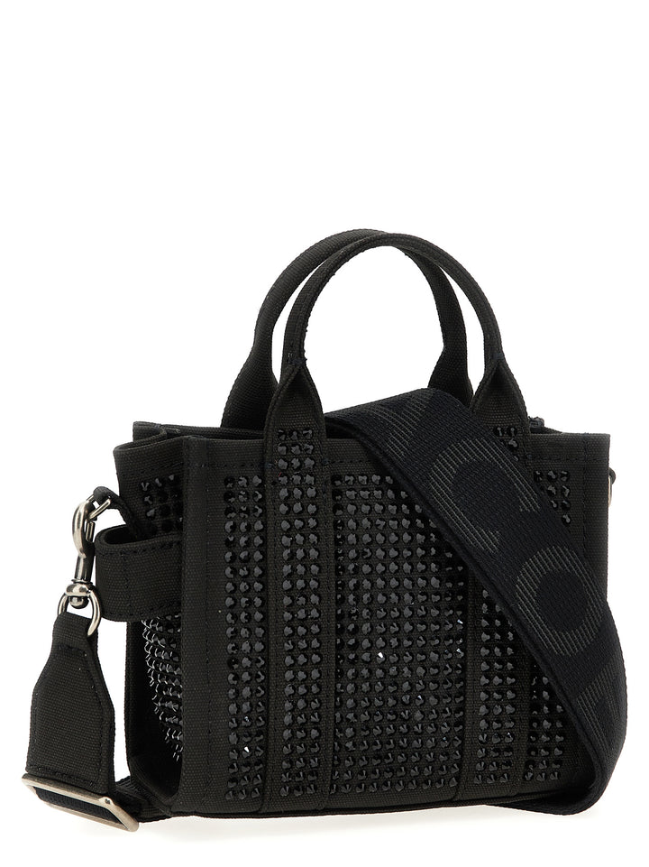Marc Jacobs The Crystal Canvas Crossbody Tote Borse a Tracolla - Nero | 7227bd2a9fed44044fc54fb3555c0ce7110d19d6