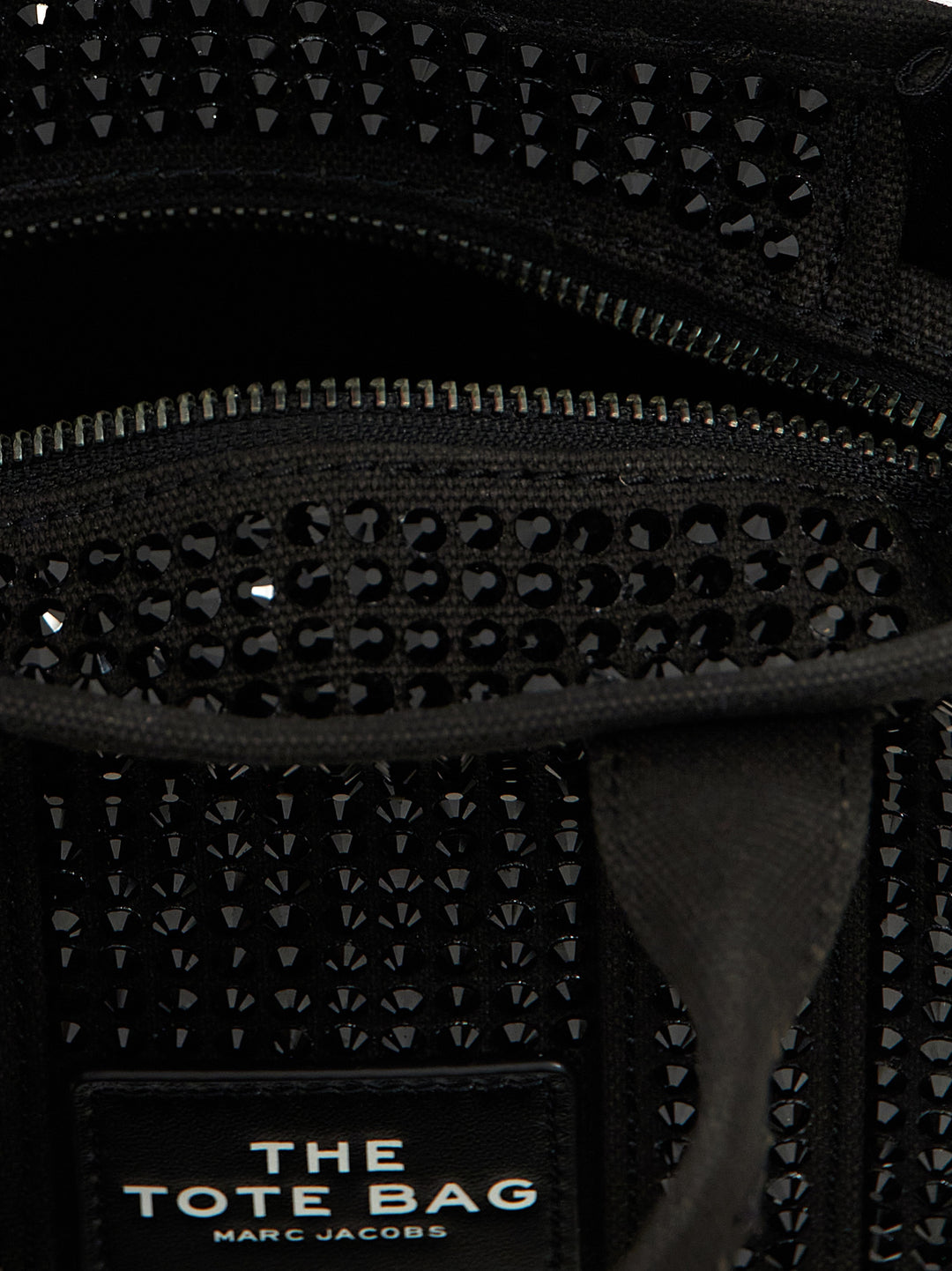 Marc Jacobs The Crystal Canvas Crossbody Tote Borse a Tracolla - Nero | 07b126ec189b4bf5a62cac119f62e719b6a262a2