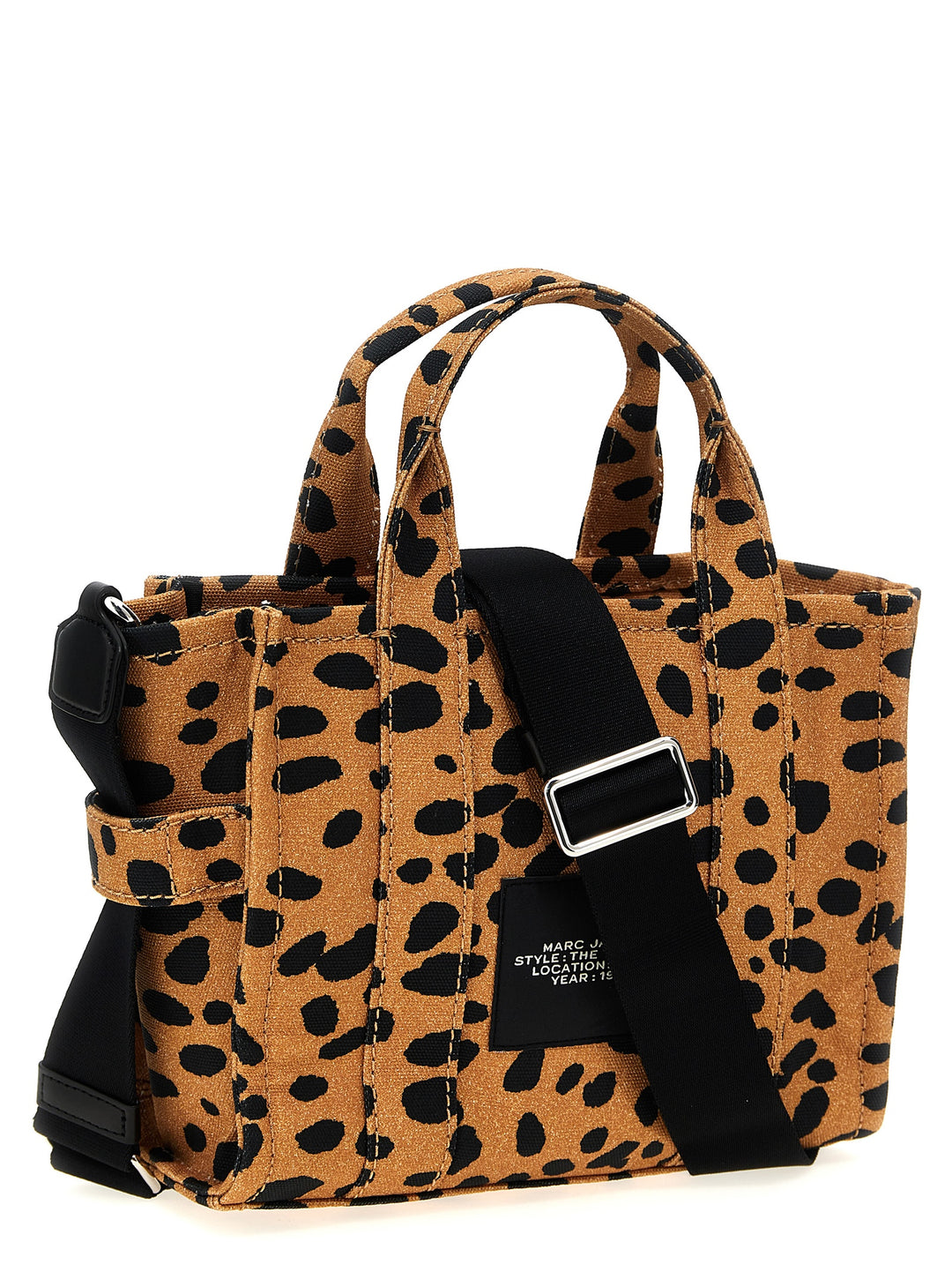Marc Jacobs The Cheetah Canvas Small Tote Borse a Mano - Multicolor | d054cea3583ddd5b9ab21818e3c54aa05e7bb1a3
