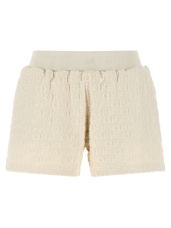 Off-White Terry Bermuda e Short - Beige | 88d1f12fc7fb0c95a207670d6c4637a0ff34fda8