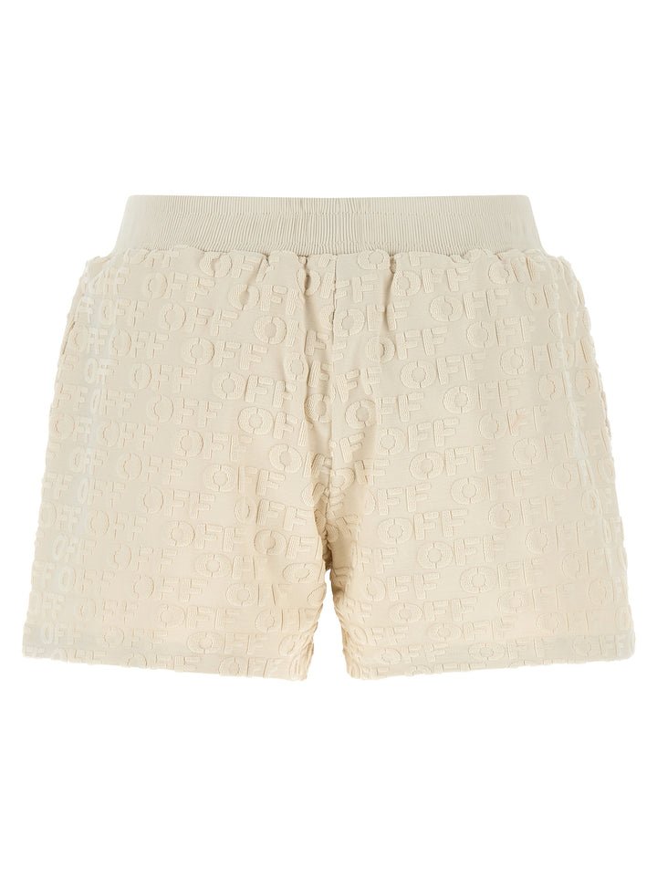 Off-White Terry Bermuda e Short - Beige | 9caea86dcbb3da6dae852a803dad7fe1cccb555a
