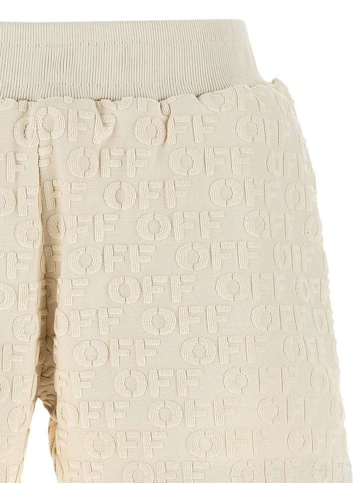 Off-White Terry Bermuda e Short - Beige | 7f4727aa6002fc75cbf42b2dfb5da27dd2200c62