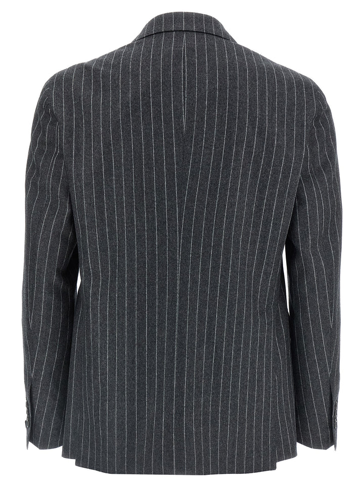 Tagliatore Pinstriped Dress Suits - Grigio | 6d99b5f3730ed9a4a4ec74f6c6efeb92f8144ddd