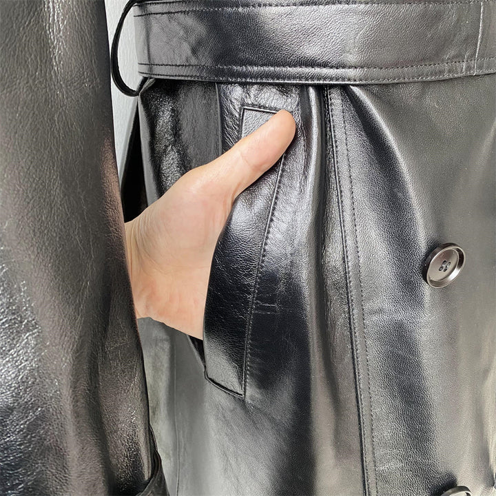 Metielle Couture Maximilan Black Jacket in Lambskin
