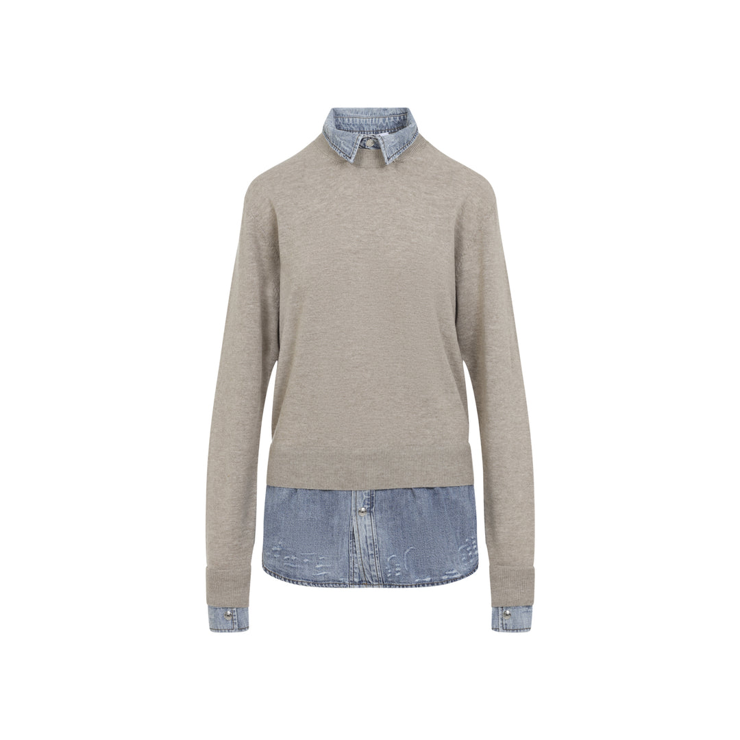 Acne Studios Pullover - Nude & Neutrals | 216ec93dda10385bfe3ddacf616c8b9fdfafc46a