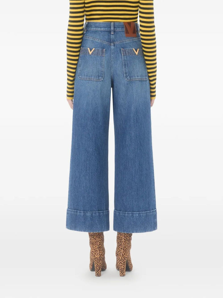 Valentino Garavani Wide leg - Blu | 9a92a588dcbc1d5398c9e680bb13d559573c93ef