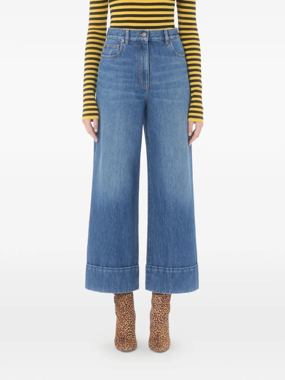 Valentino Garavani Wide leg - Blu | fbe79655c99e967d1a915dde0c3c373a728db74e