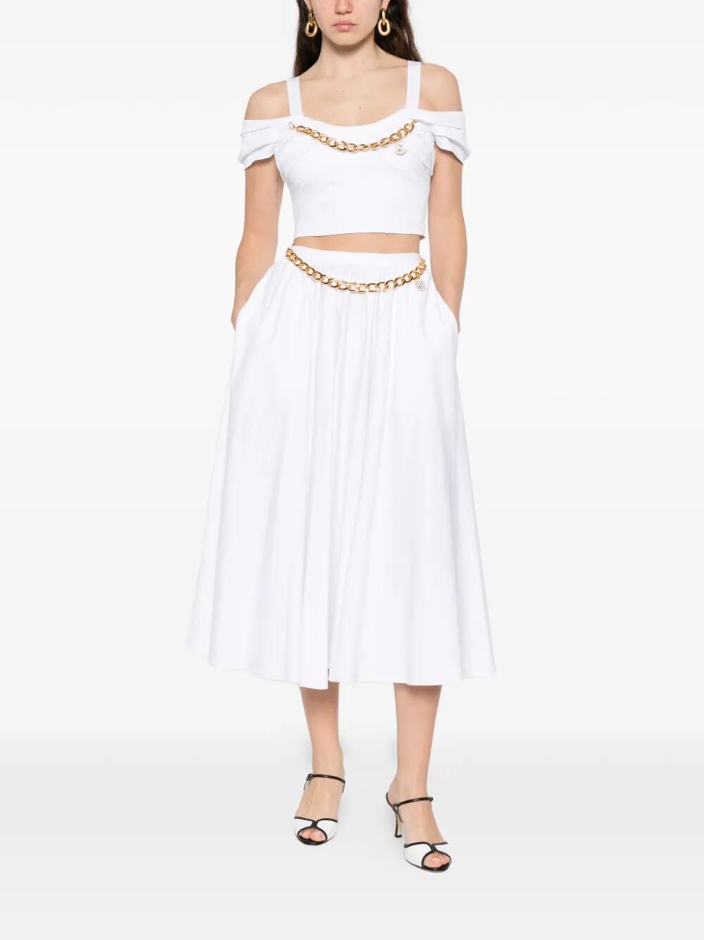 Elisabetta Franchi GONNA - Bianco | c25520f3a61bd3ebb57fb6c592fa643a7a2589b8