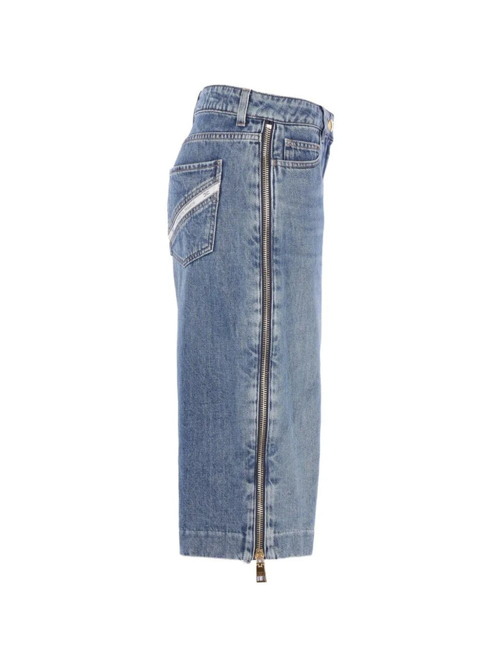 Elisabetta Franchi SHORTS - Blu | ac946a363c8a838d5a868557fe84f0961e2ef1a2