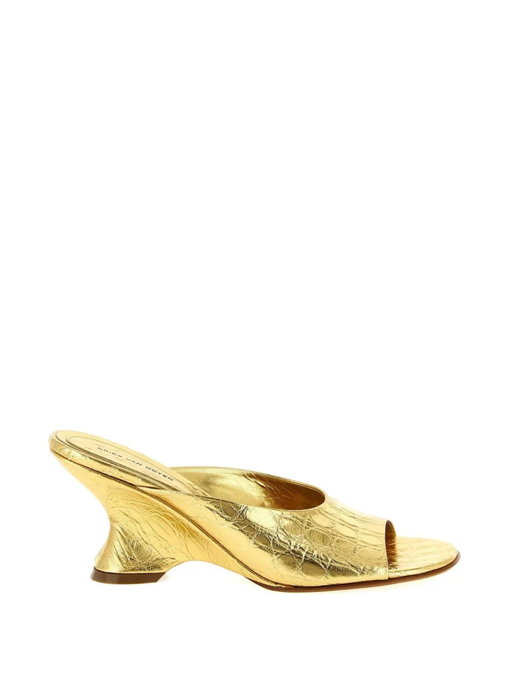 Dries Van Noten Mules - Metallic | 7e1887c2236e4aef05286b511d880291db2cd6d5