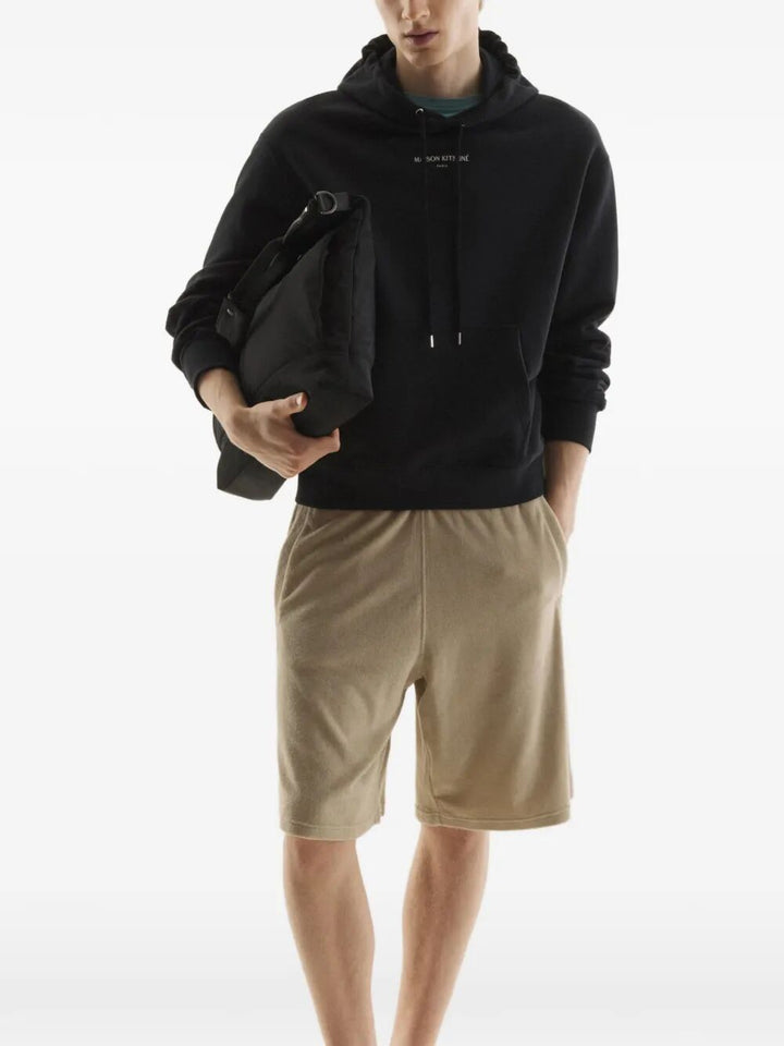 Maison KitsunÉ FELPA - Nero | bd3b0d5268bb066e4a4ddae3f481cd08969c5856