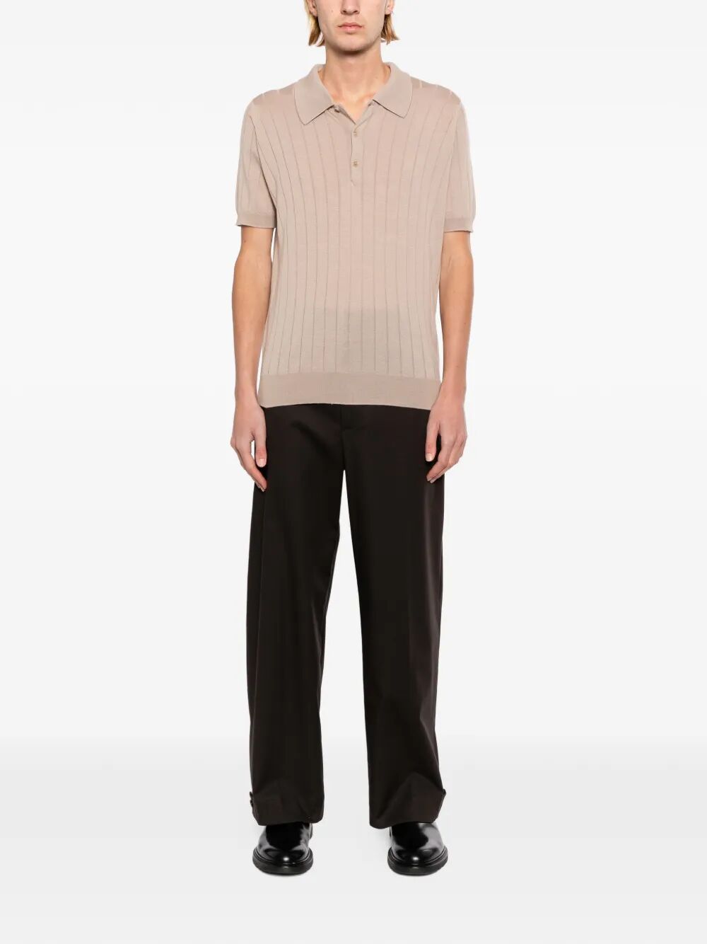 John Smedley POLO - Nude & Neutrals | d831186ca905fb48a17cbbbae8a409668c0ce70f