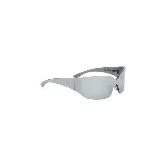 Silver Mono Square Acetate Sunglasses