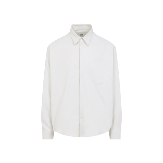 Light Ivory Embossed Adc Cotton Shirt
