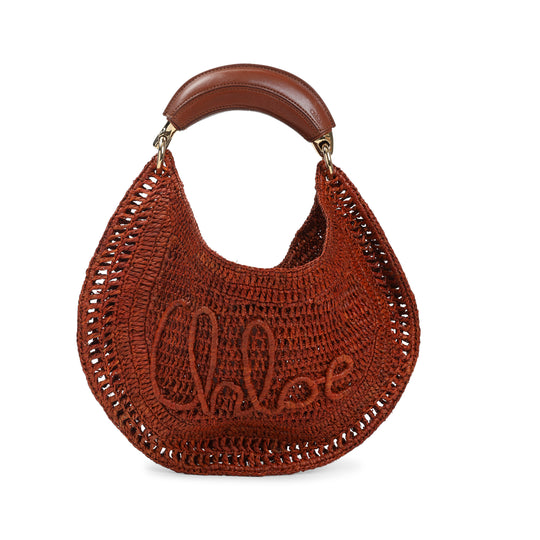 Clay Brown Summer Banana Hobo Bag