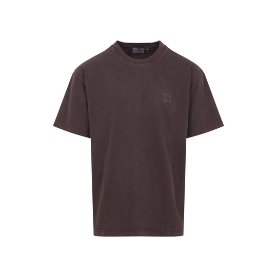 Palisander Brown Cotton Short Sleeves Vista T-Shirt