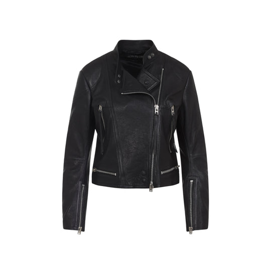 Black Lamb Leather Jacket