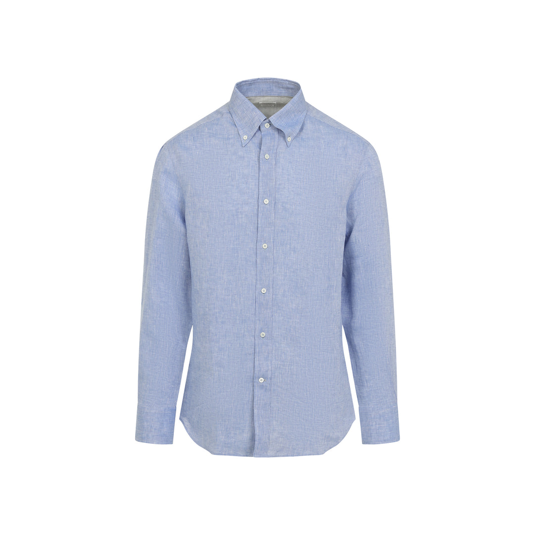 Brunello Cucinelli Shirts - Blu | b25c509f3150b309abe2a6b34a98be89dc1ed21d