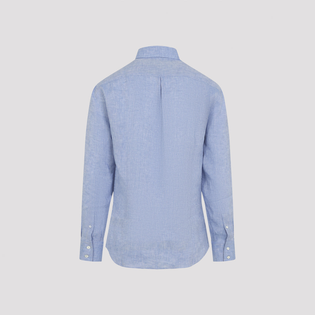 Brunello Cucinelli Shirts - Blu | 4703a12ce1e5366f959afa1c860444f13cca4a27