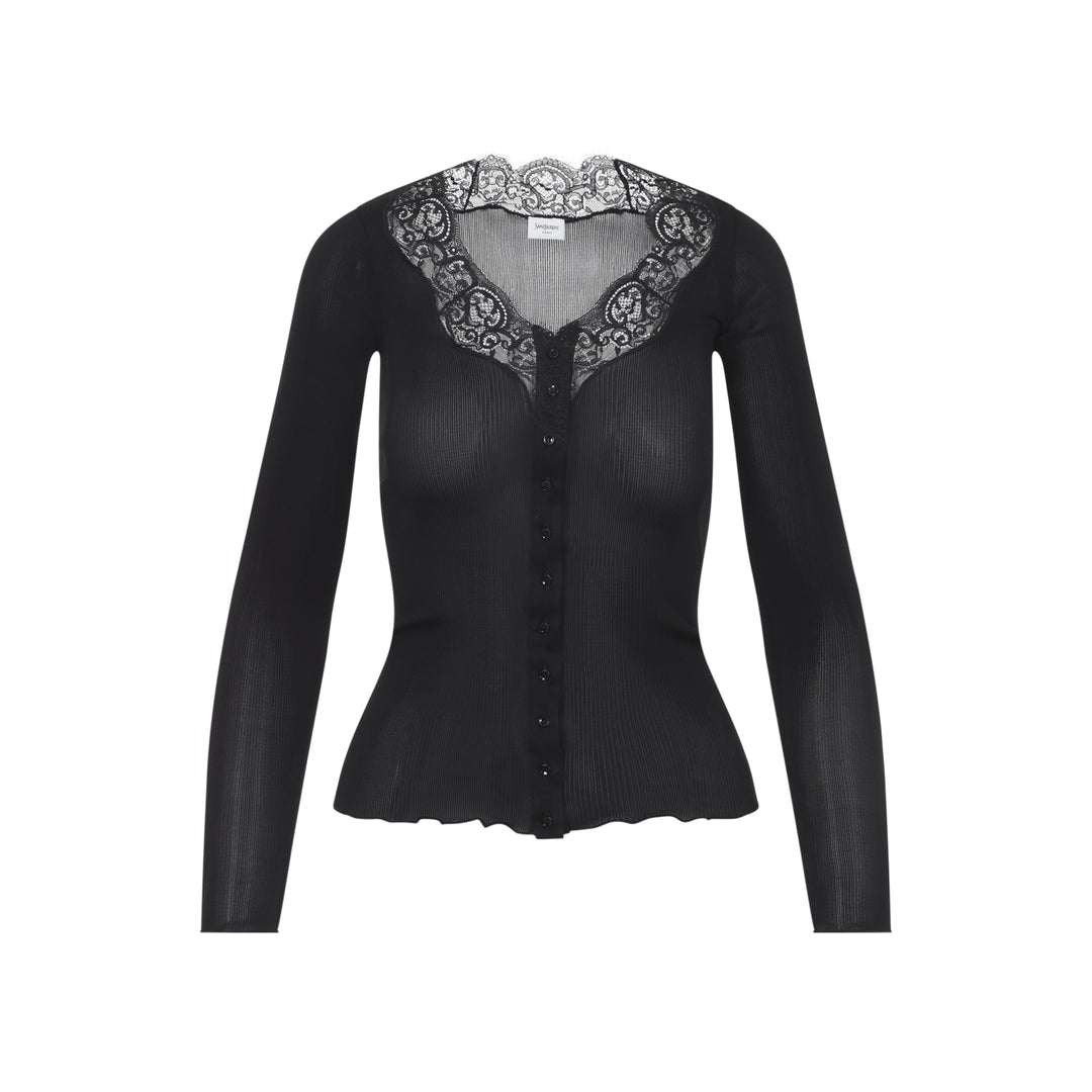 Saint Laurent Cardigan - Nero | 5cec4f98747ec42e4a681cf81119d79eb42bffba