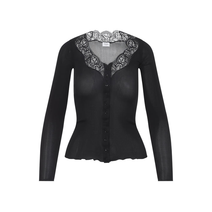 Saint Laurent Cardigan - Nero | 5cec4f98747ec42e4a681cf81119d79eb42bffba